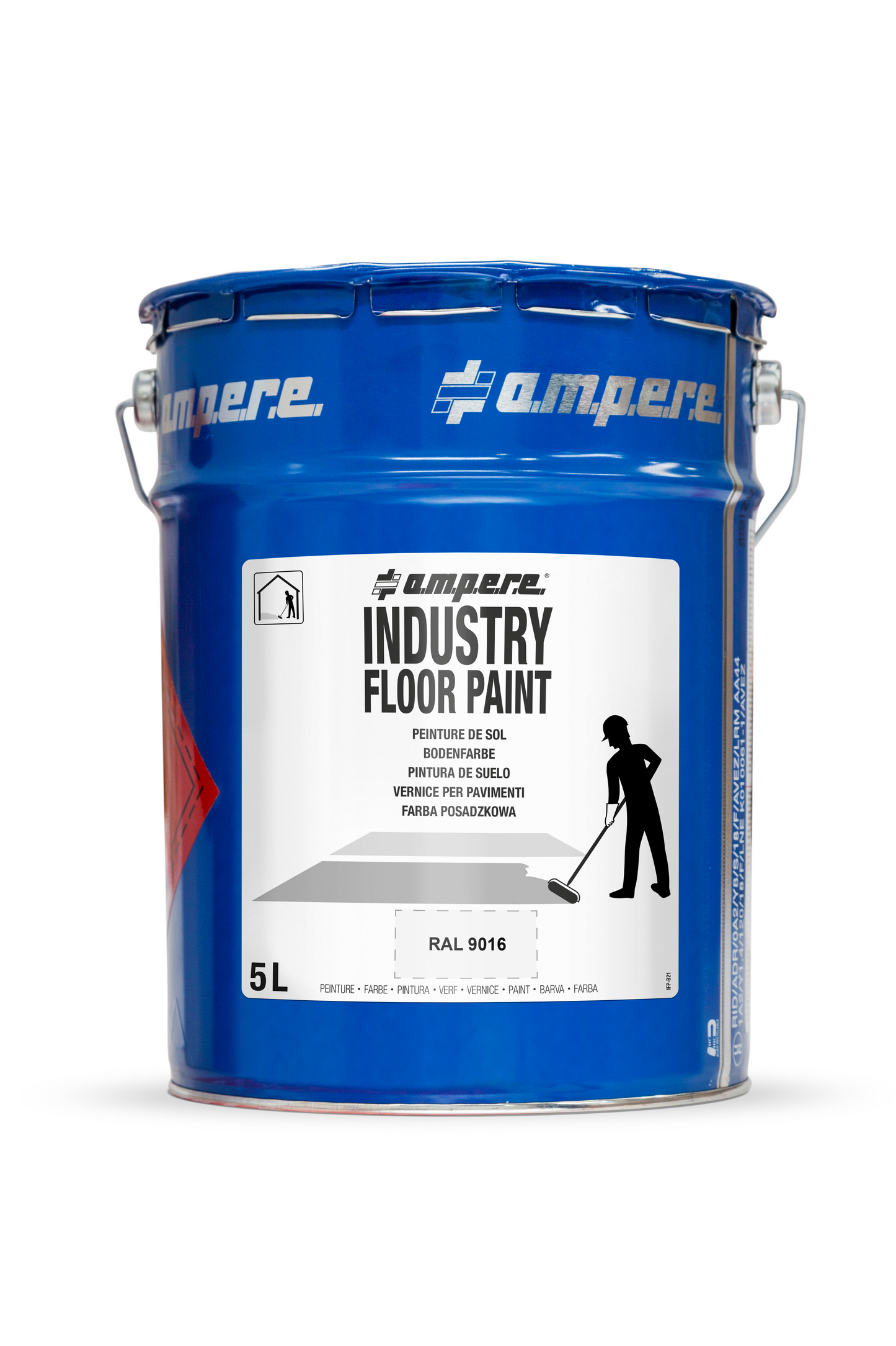 A.M.P.E.R.E Bodenmarkierungsfarbe Traffic Floor Paint Antislip - 5L