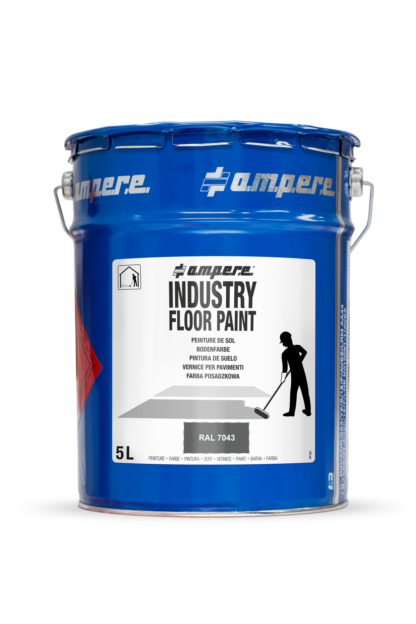 A.M.P.E.R.E Bodenmarkierungsfarbe Traffic Floor Paint Antislip - 5L