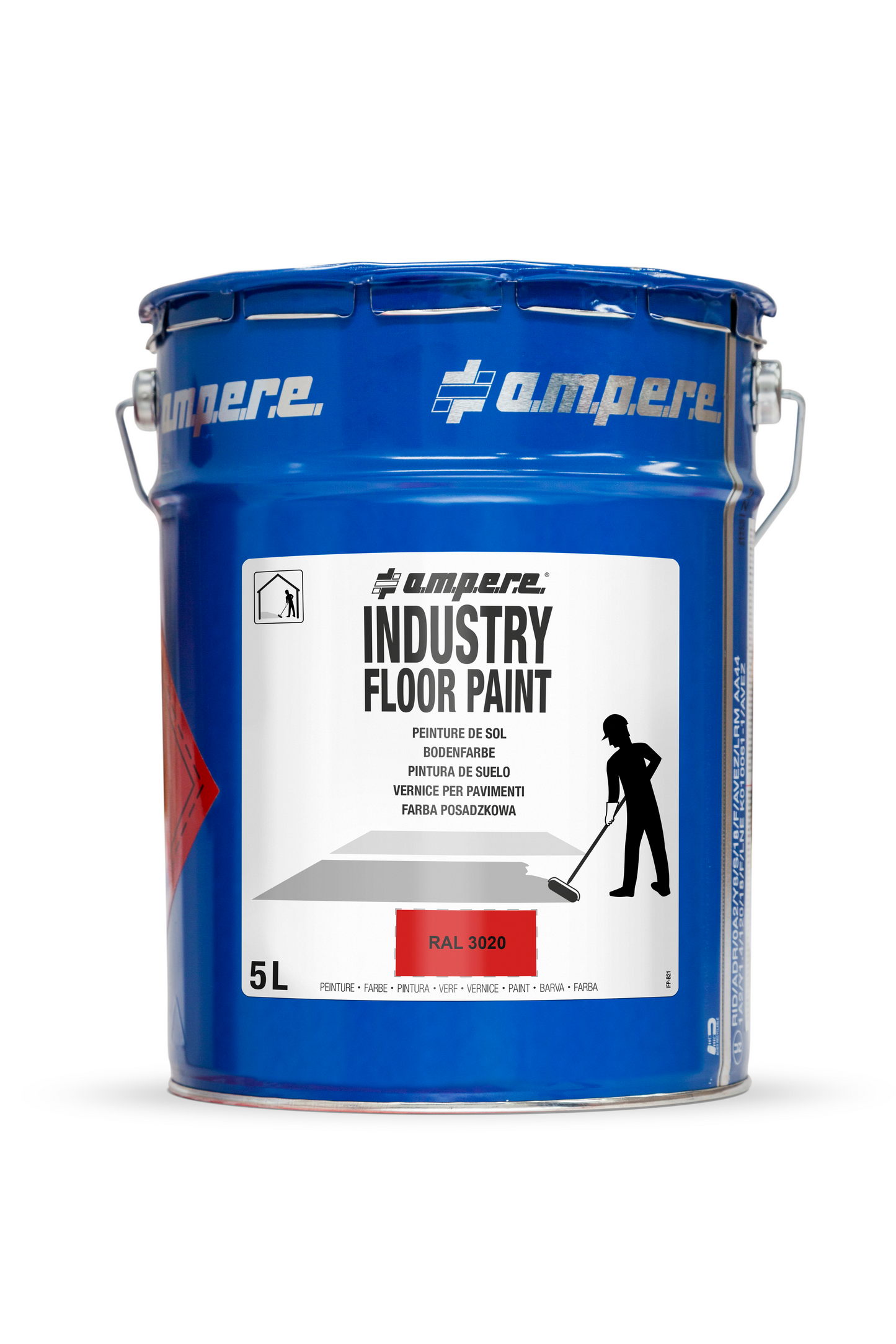 A.M.P.E.R.E Bodenmarkierungsfarbe Traffic Floor Paint Antislip - 5L
