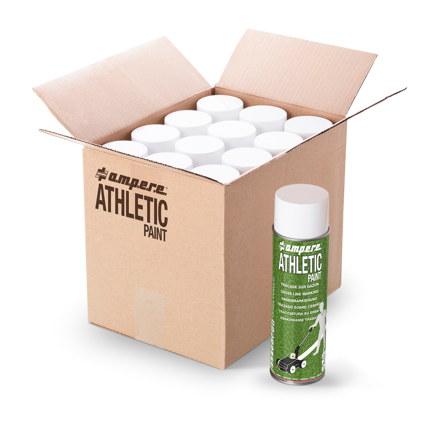 A.M.P.E.R.E Athletic Paint Rasenmarkierungsspray 12 Dosen Karton