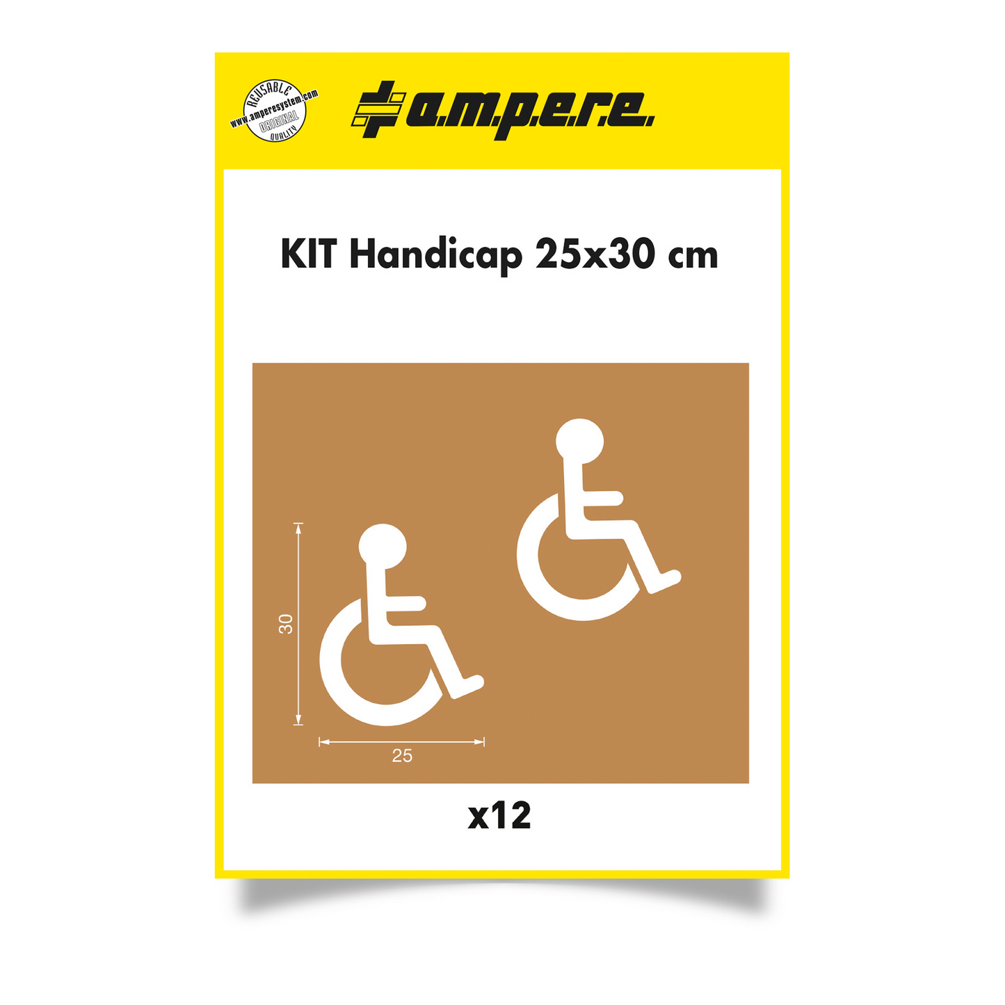 A.M.P.E.R.E Schablonensatz Kit Handicap 25 x 30cm
