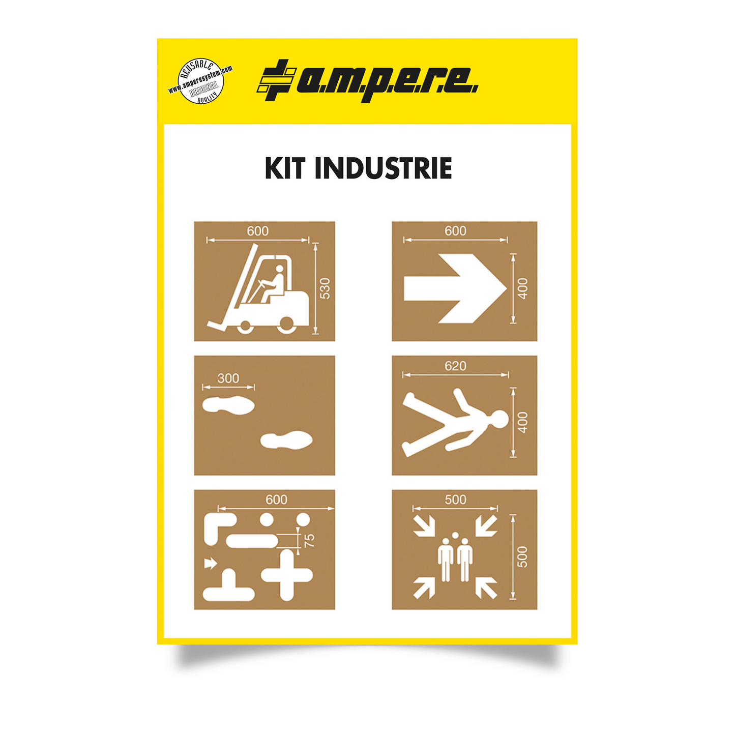 A.M.P.E.R.E Schablonensatz Industrie Kit