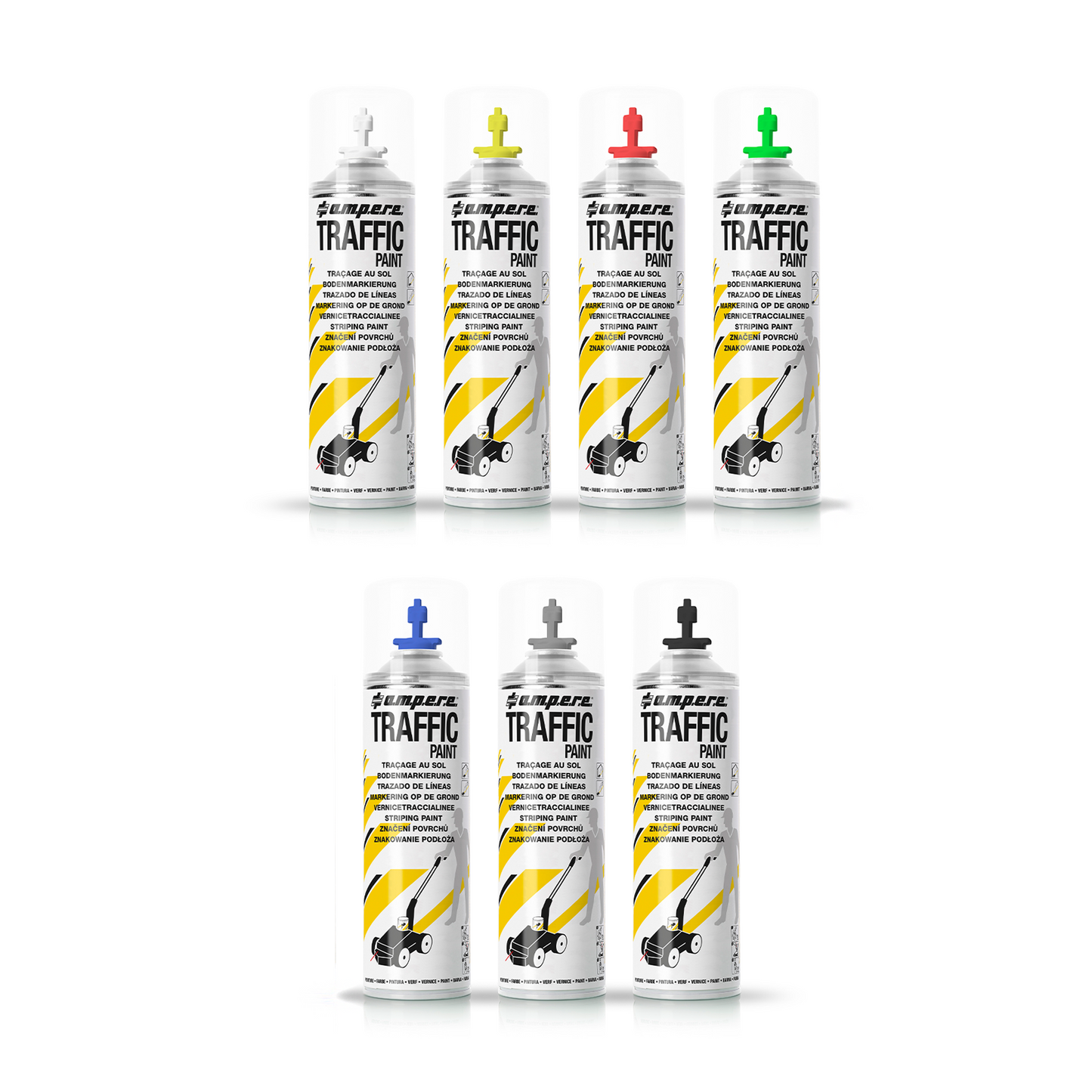 A.M.P.E.R.E 3+1 Eröffnungsaktion Trafic Paint Bodenmarkierungsfarbe + New Perfekt Striper