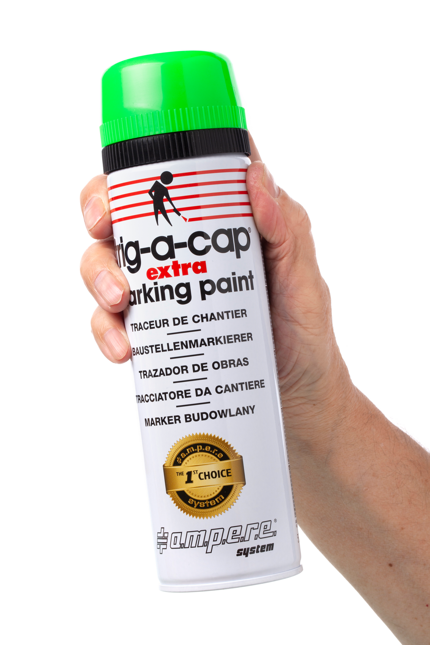 A.M.P.E.R.E Trig-A-Cap Extra Baustellenmarkierspray 12 Dosen Karton