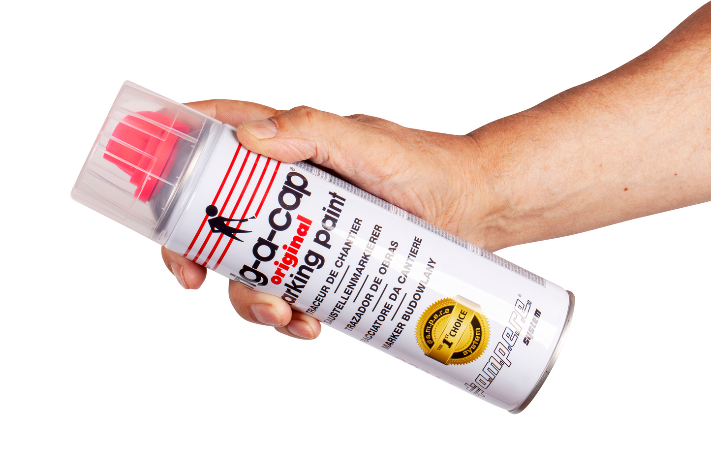 A.M.P.E.R.E Trig-A-Cap Original Baustellenmarkierspray 12 Dosen Karton